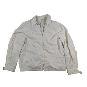 Vintage Misty Harbor LTD Cream Any Weather Coat – Women's M Lightweight FLAW